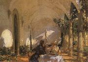 John Singer Sargent Breakfast in the Loggia china oil painting reproduction